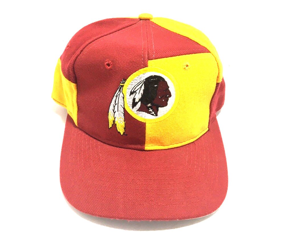 Washington Vintage Football Team NFL Color Block SnapBack Hat 90's Cap